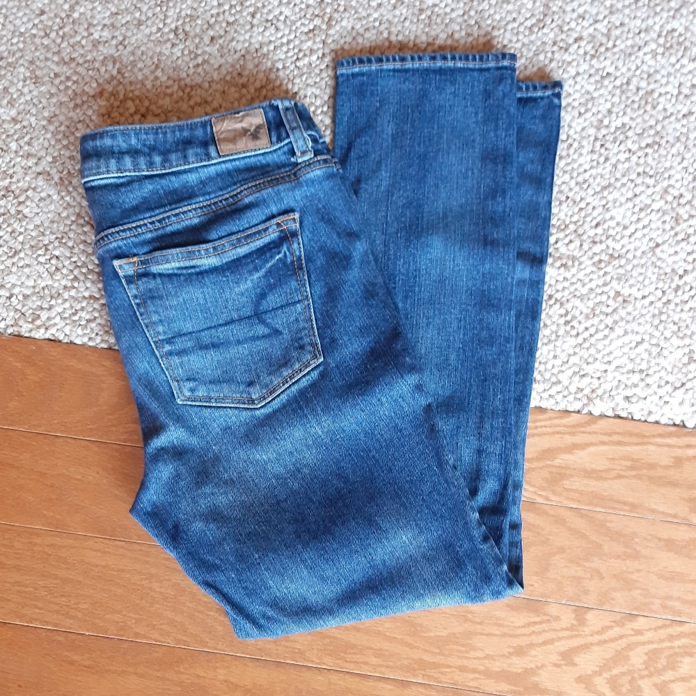 American Eagle Boy Crop Stretch Buttonfly Jeans S… - image 4